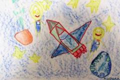 Дети рисуют космос
